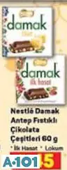 NESTLE DAMAK ANTEP FISTIKLI ÇİKOLATA ÇEŞİTLERİ 60 G